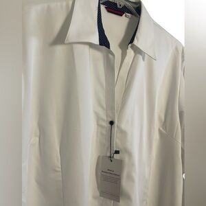 Easy Care Women’s Bamboo Blend White Blouse Size XXL